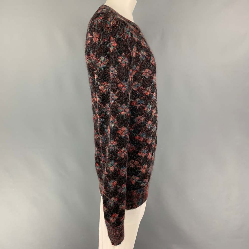 VIVIENNE WESTWOOD LXL Brown Multi-Color Knit Wool Mohair Sweater - Picture 2 of 6